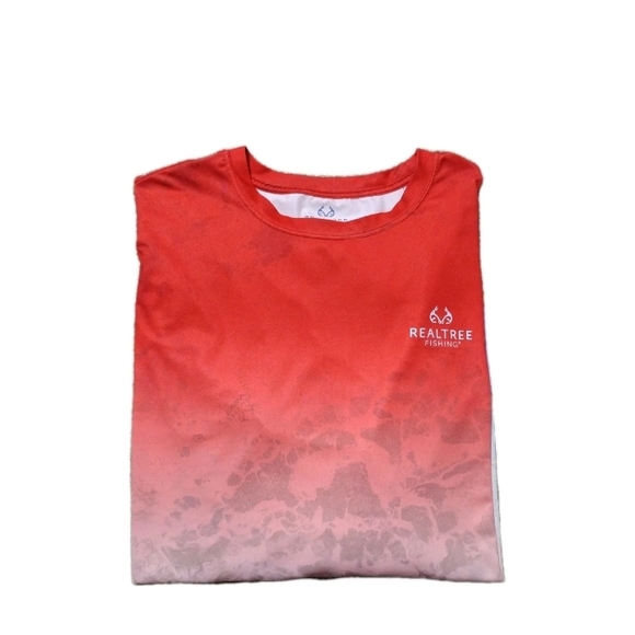 Real Tree Fishing Long Sleeve Top Red White Blue Men's Size 3XL - Picture 2 of 4
